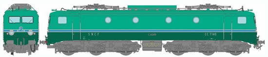 REE Modeles MB-062 - French Electric Locomotive Class CC-7140 GRG of the SNCF - Depot Avignon